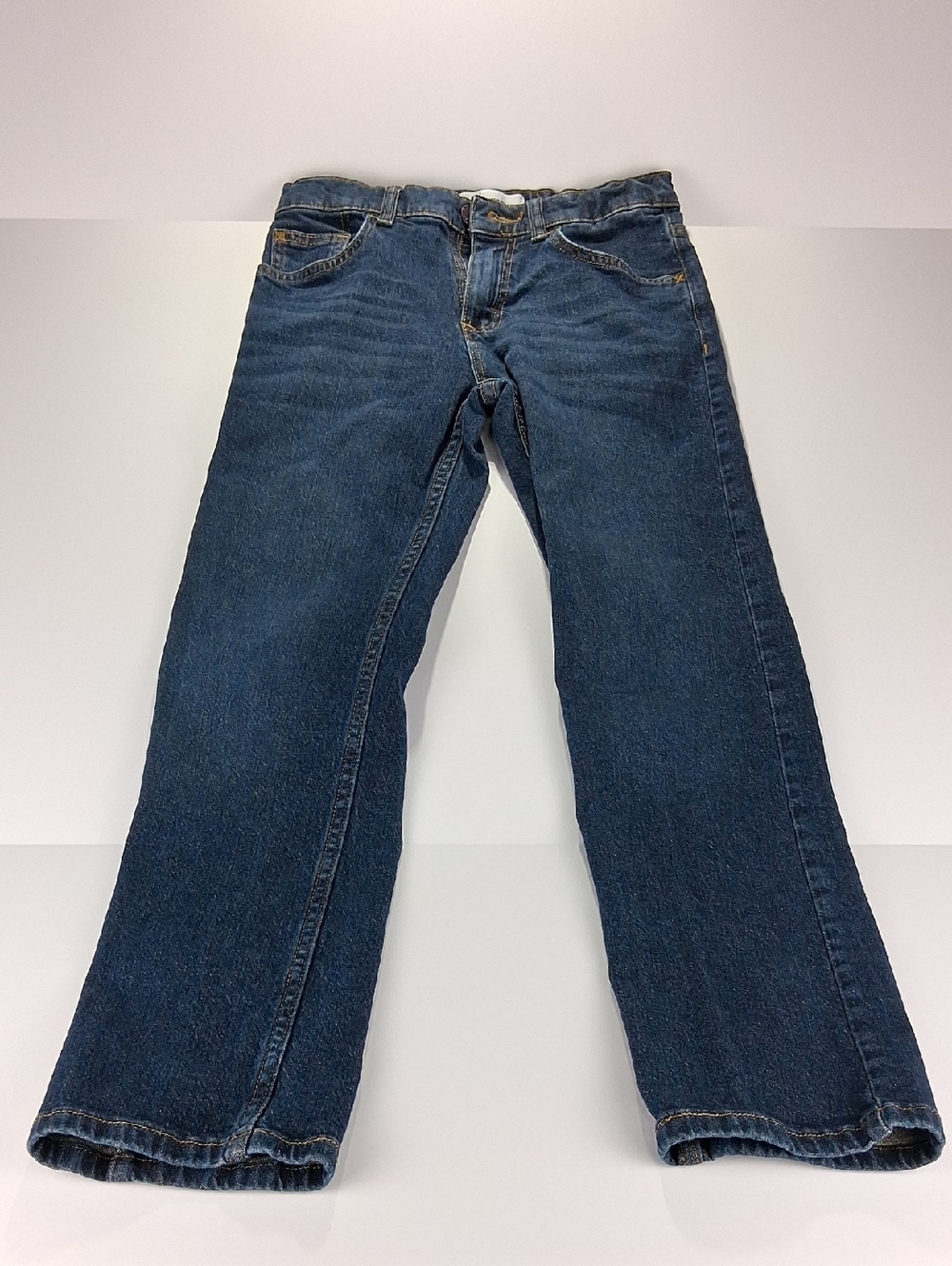 Boys Wrangler Jeans Size 12 Regular Dark Blue Classic Straight Adjustable Waist